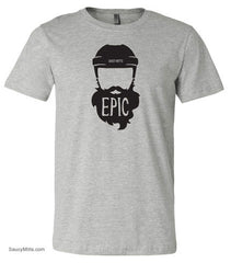 Epic Hockey Playoff Beard Shirt heather gray