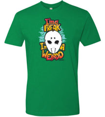 i'm a freak weirdo hockey goalie shirt green