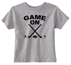 Game On Hockey Toddler Shirt heather gray