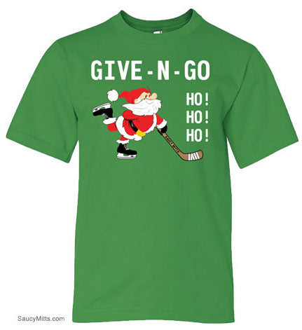 Give N Go Christmas Youth Hockey Shirt