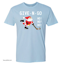 Give N Go Hockey Christmas Shirt light blue