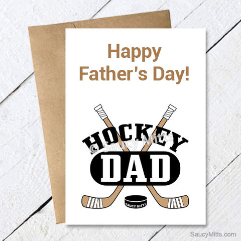 Hockey Fathers Day Card - Hockey Dad
