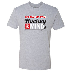 my mind on hockey shirt heather gray