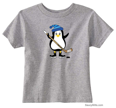 Hockey Penguin Toddler Shirt