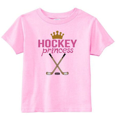 Hockey Princess Toddler Shirt pink