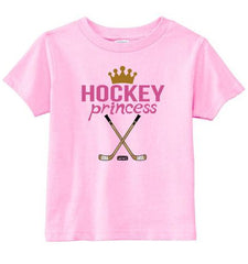 Hockey Princess Toddler Shirt pink