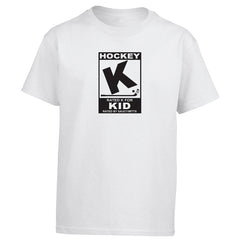 rated k for hockey kid shirt white