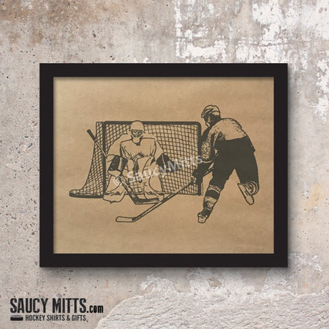 Hockey Ink Sketch Print