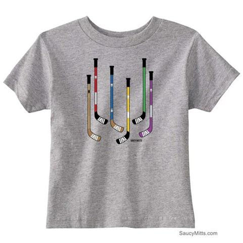 Colorful Hockey Sticks Toddler Shirt