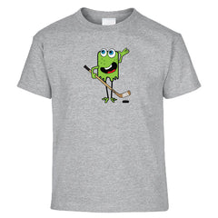 youth hockey monster shirt heather gray