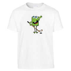 youth hockey monster shirt white