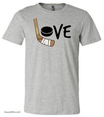 Women's Love Hockey Shirt heather gray