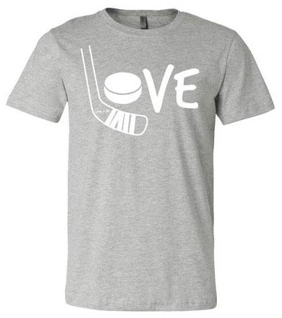 Girls Love Hockey Shirt White