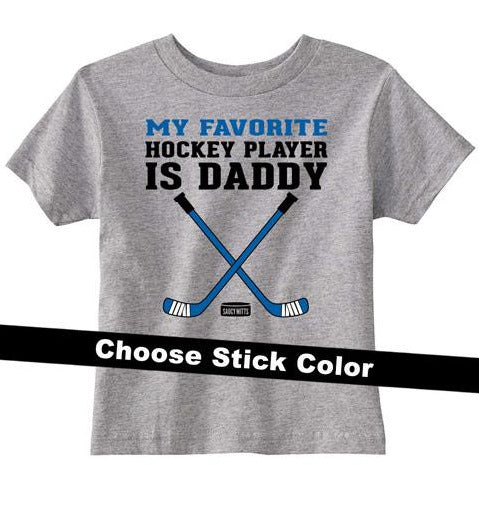my favorite player is daddy toddler shirt heather gray