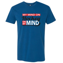 my mind on hockey shirt royal blue