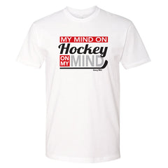 my mind on hockey shirt white
