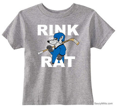 Rink Rat Hockey Toddler Shirt heather gray
