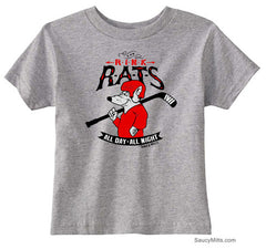 Rink Rats Hockey Infant and Toddler Shirt heather gray