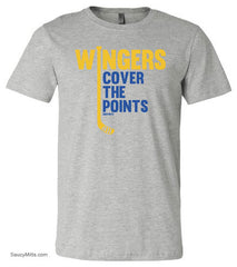 wingers cover the points hockey shirt heather gray