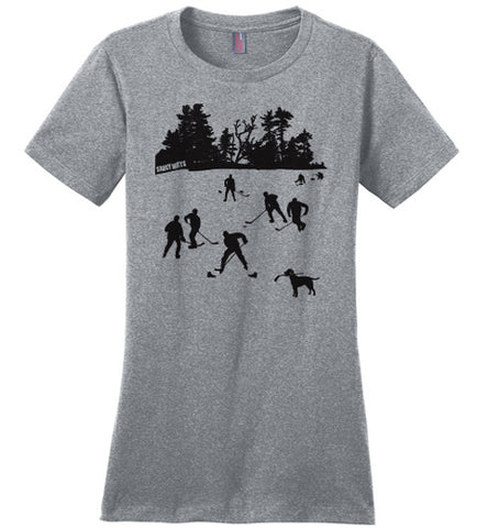 Day On The Lake Womens Pond Hockey Shirt