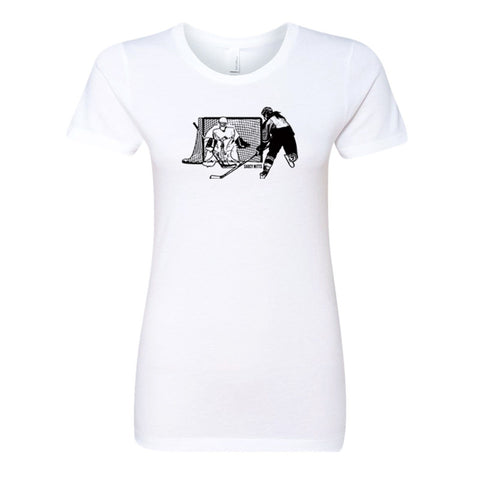 Shot On Net Womens Hockey Shirt