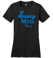 saucy mitts women's hockey shirt black