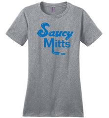 saucy mitts women's hockey shirt heathered steel