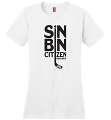sin bin womens hockey shirt white