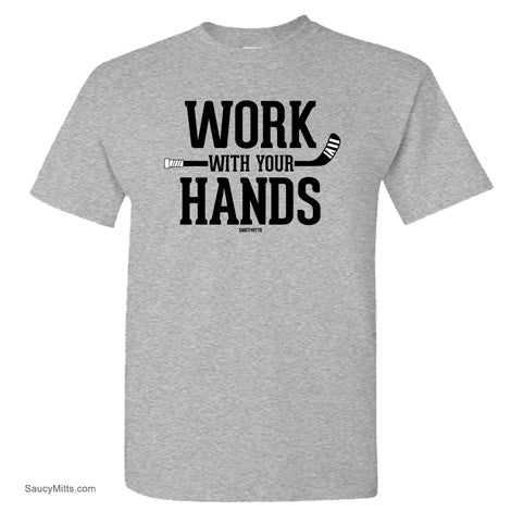 Work with Your Hands Womens Hockey Shirt heather gray